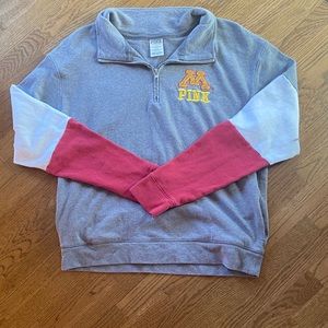 PINK quarter zip up